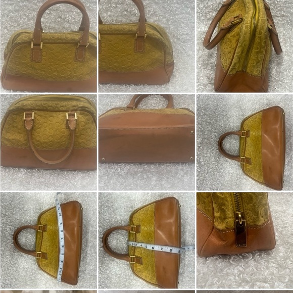 Celine Yellow Macadam Suede Handbag - Picture 14 of 14